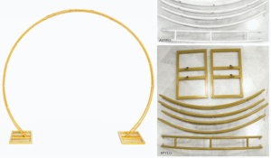 ΜΕΤΑΛΛΙΚΗ ΑΨΙΔΑ ΟΒΑΛ 250cm x 230cm